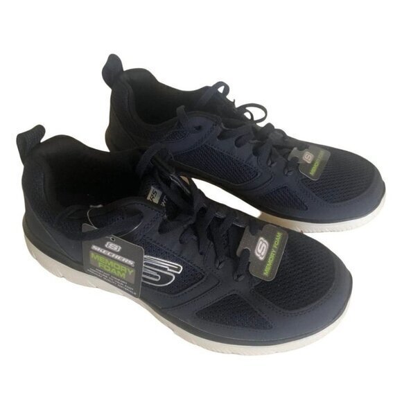 Skechers Unisex Lite-Weight Memory Foam Sneaker Size 8.5 navy/white - Picture 14 of 14